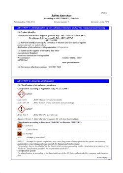 Safety data sheet