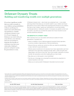 Delaware Dynasty Trusts