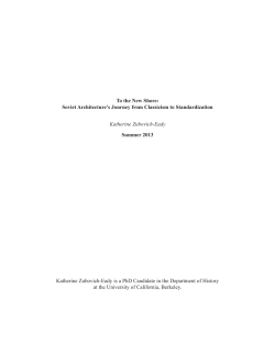 To the New Shore: Soviet Architecture`s Journey from Classicism to