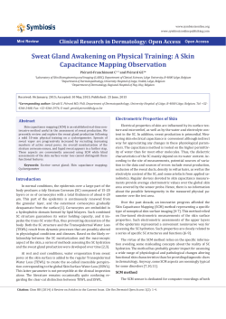 Sweat Gland Awakening on Physical Training: A Skin - ORBi