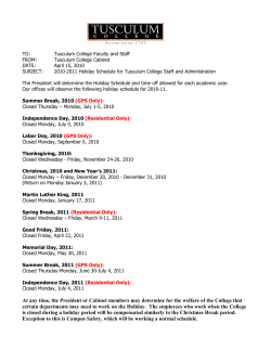 At any time, the President or Cabinet members may determine for