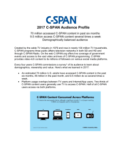 2017 C-SPAN Audience Profile