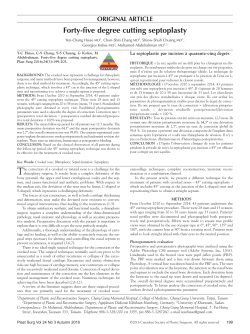 ORIGINAL ARtIcLe Forty-five degree cutting septoplasty