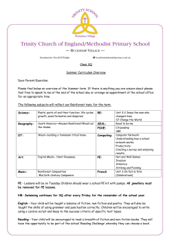 Summer Overview - Trinity School Buckshaw Village