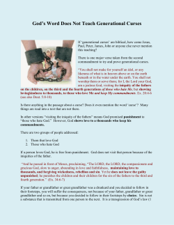 God`s Word Does Not Teach Generational Curses