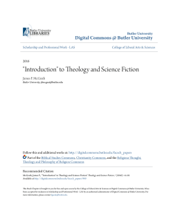 "Introduction" to Theology and Science Fiction
