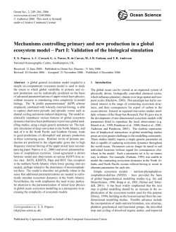 Mechanisms controlling primary and new production in a global
