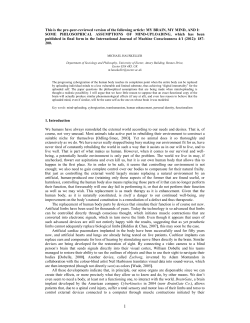 MY BRAIN, MY MIND, AND I - Open Research Exeter