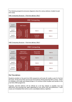 The following programme structure diagrams show the various