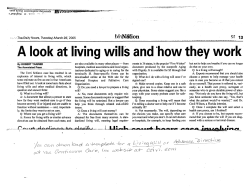 Preparing Wills, Trusts, Advance Directives