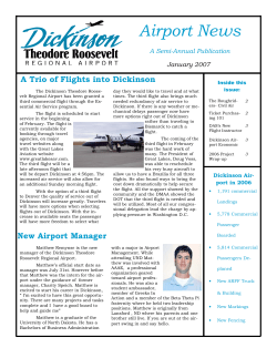 Newsletter - January 2007 - Dickinson Theodore Roosevelt