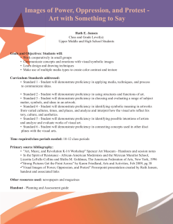 Images of Power, Oppression, and Protest