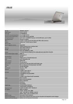 Part No 90NB09X1-M01610 Model Name G752VT