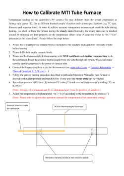 How to Calibrate MTI Tube Furnace