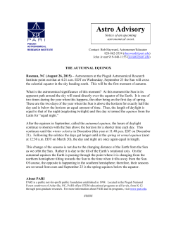 Autumnal Equinox 2015