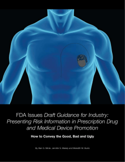 Presenting Risk Information in Prescription Drug and Medical