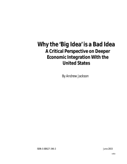 Big Idea - Canadian Centre for Policy Alternatives