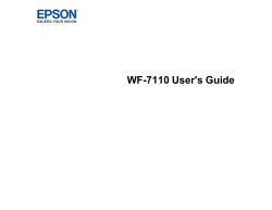 User`s Guide - WF-7110