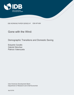 Gone with the Wind: Demographic Transitions and Domestic Saving