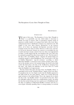 The Reception of Lotus S&macr;utra Thought in China