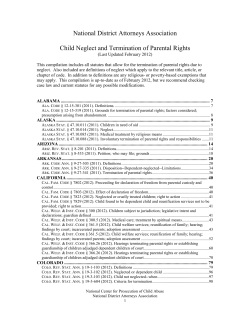 Child Neglect and Termination of Parental Rights