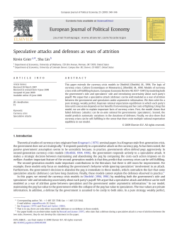 Speculative attacks and defenses as wars of attrition