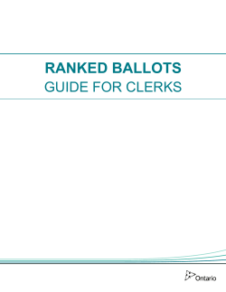 ranked ballots guide for clerks