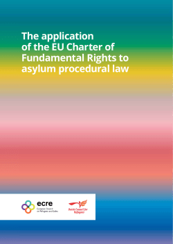 The application of the EU Charter of Fundamental Rights to