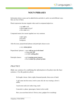noun phrases - My Languages21