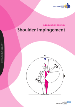 Shoulder impingement - Oxford University Hospitals