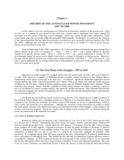 Chapter 3: The Rise of the Antinuclear Power Movement: 1957 to 1989