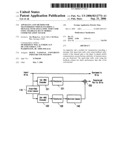 Apparatus and method for transmission which encoding a message