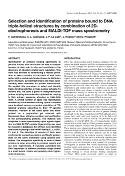 Selection and identification of proteins bound to DNA triple
