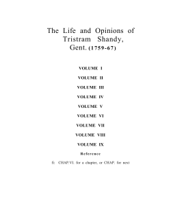 The Life and Opinions of Tristram Shandy