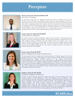 Maurice Alexander, PharmD, BCOP, CPP