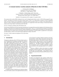 A resonant nuclear reaction analysis of fluorine in
