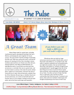 June 2016 - Lions District 11-C1