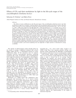 2 and their modulation by light in the life