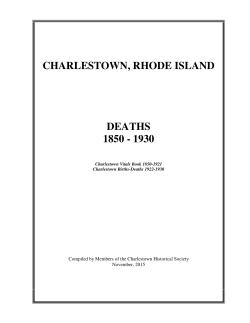 Charlestown Deaths 1850-1931 PDF