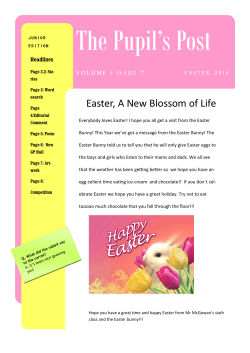 Easter 2014 - Holy Rosary Primary School