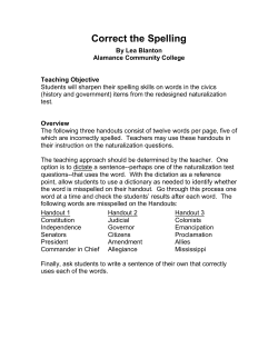 Correct the Spelling