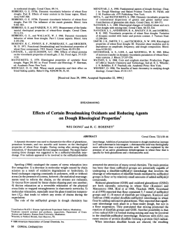 Effects of Certain Breadmaking Oxidants and Reducing Agents on