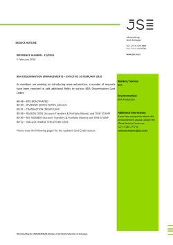SERVICE HOTLINE REFERENCE NUMBER: 12/2016 5 February