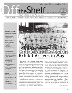 Spring 2012 - University of Wisconsin