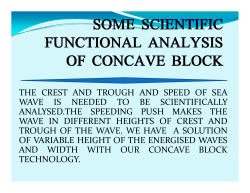 THE CREST AND TROUGH AND SPEED OF SEA WAVE IS