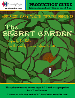 Secret Garden Production Guide