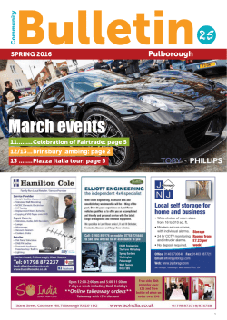 March events - Pulborough Parish Council