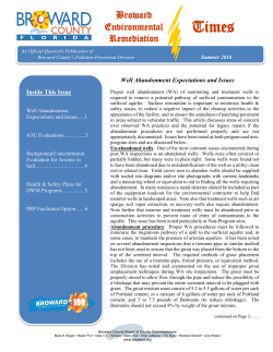 Broward Environmental Remediation Times