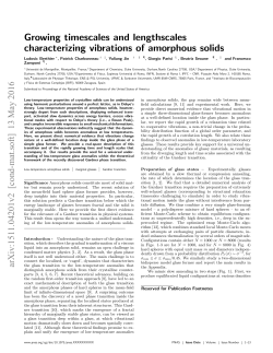 Growing timescales and lengthscales