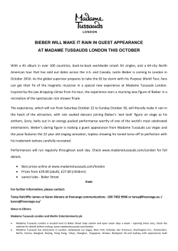 BIEBER WILL MAKE IT RAIN IN GUEST APPEARANCE AT